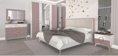 Спальня НИКЕЯ 4К (цвет пудровый)